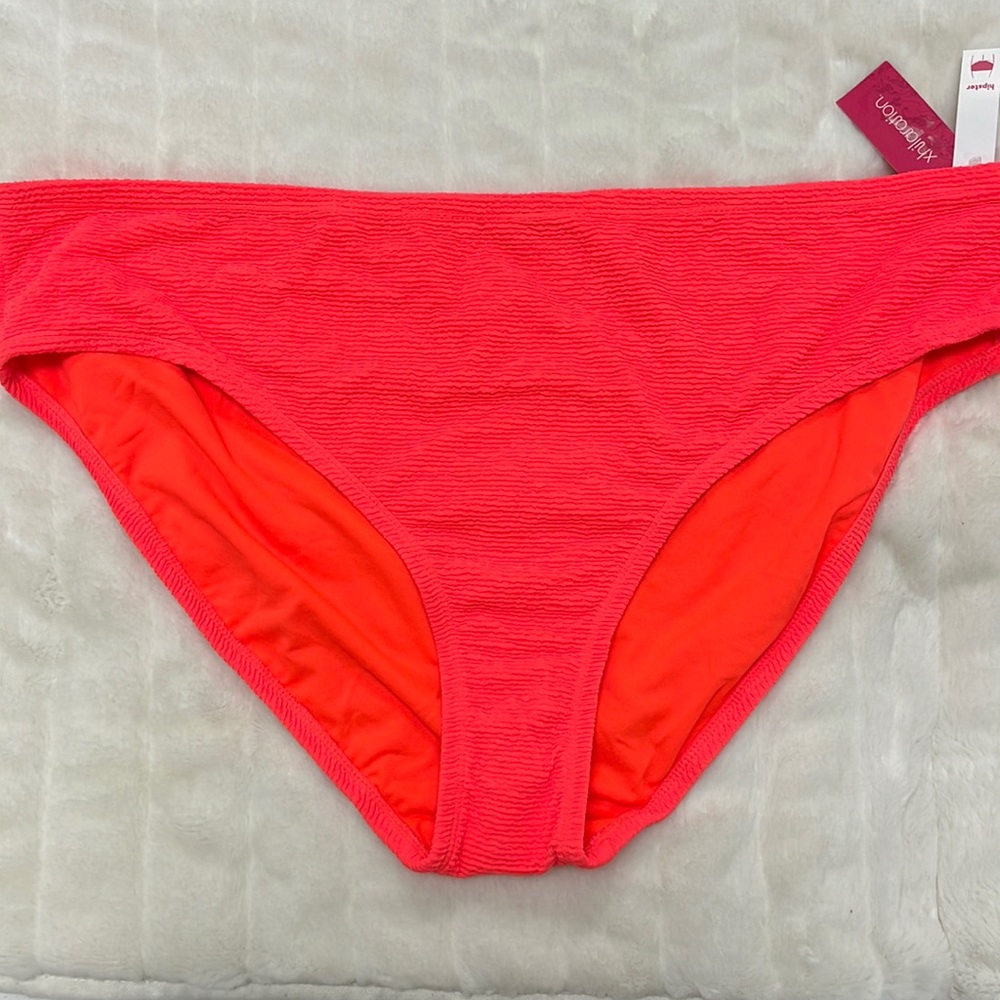 Bright Coral Swimsuit Bikini Bottoms